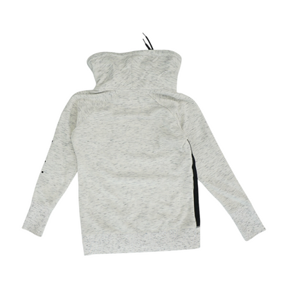 Gray Solid Hoodie Pullover