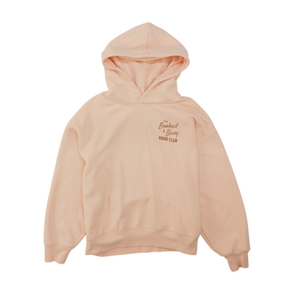 Peach Solid Hoodie Pullover