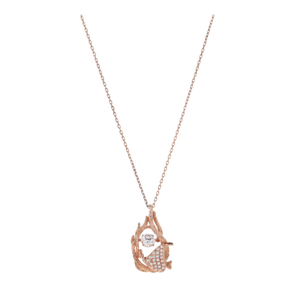 Sterling Silver Cubic Zirconia Pendant Necklace