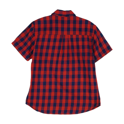 Red Check Short Sleeve Button Down