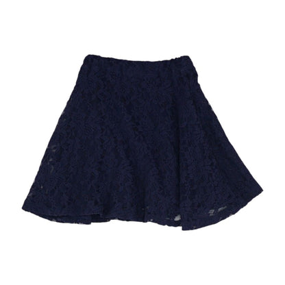 Navy Solid Mini Skirt
