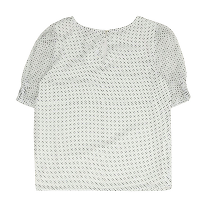 White Polka Dot Blouse