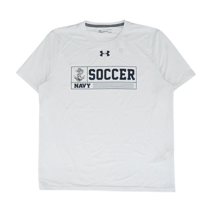 White Navy Midshipmen Solid Active T-Shirt