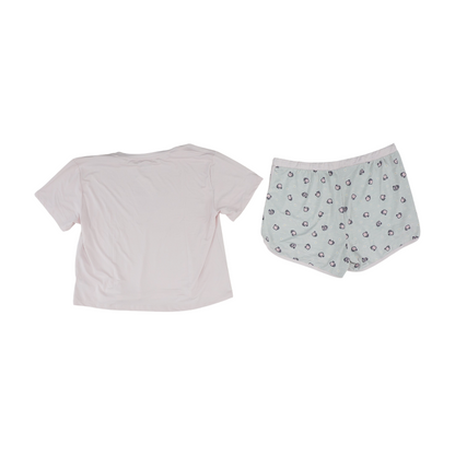 Pink Solid Pajama Set