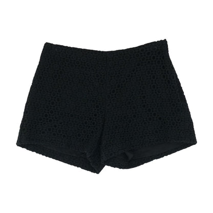 Black Eyelet Shorts