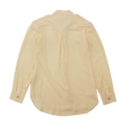 Yellow Graphic Button Down