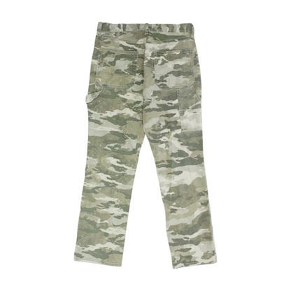 Green Camo Straight Jeans