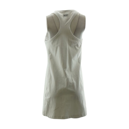 White Solid Mini Dress
