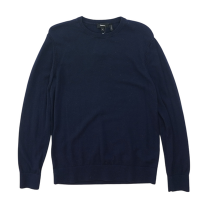 Navy Solid Pullover Sweater