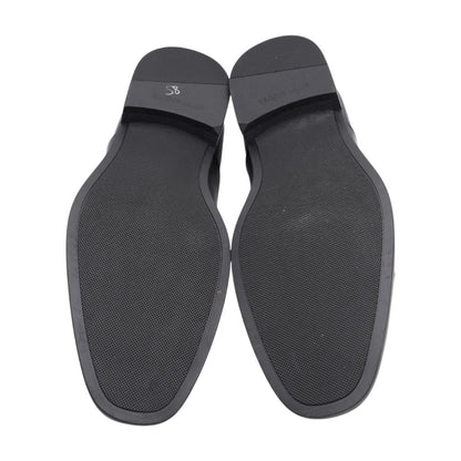 Black Leather Derby/oxford Dress Shoes