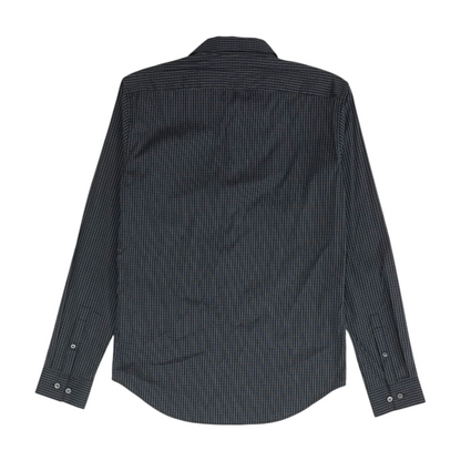 Navy Check Long Sleeve Button Down
