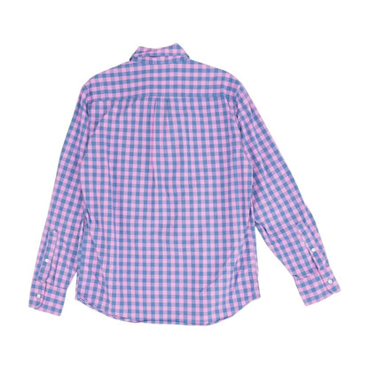 Pink Check Long Sleeve Button Down