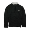 Black Solid 1/4 Zip Pullover