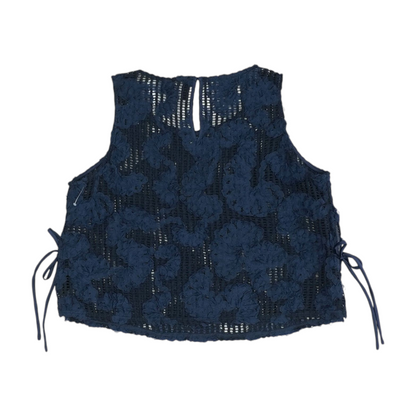 Navy Print Blouse