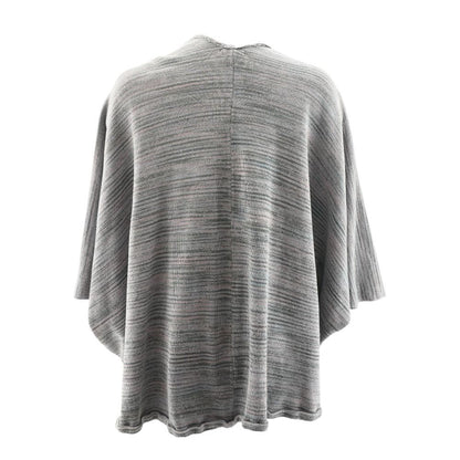 Purple Striped Cape Sweater