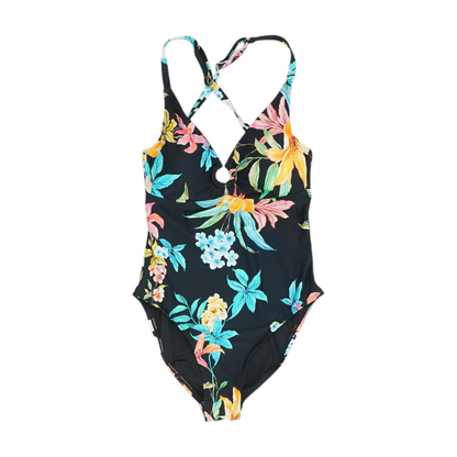 Black Floral One-Piece