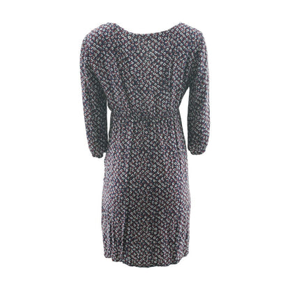Navy Graphic Mini Maternity Dress