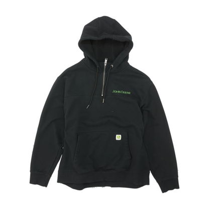 Black Solid Hoodie Pullover