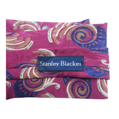 Vintage Red Abstract Neck Tie