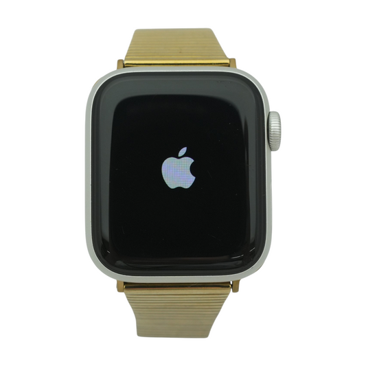 40mm Series SE 2 Silver Smartwatch Gold Band S/M