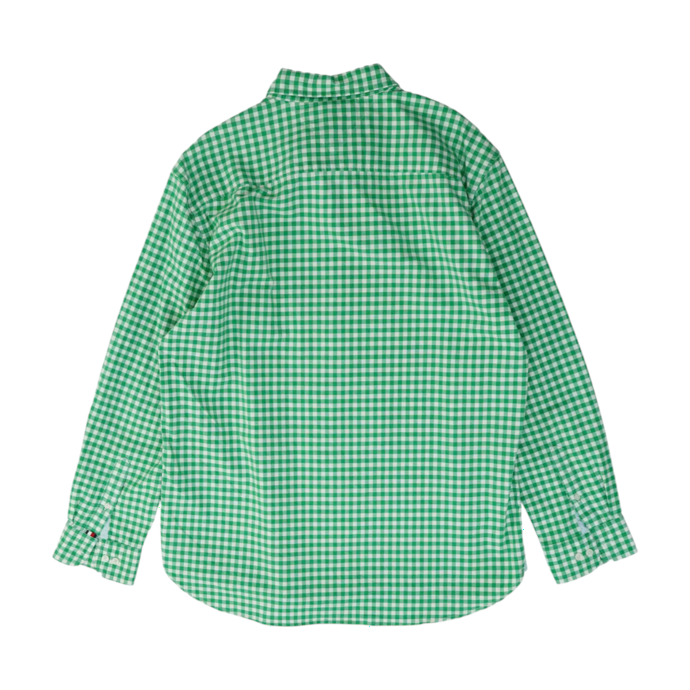 Tommy Hilfiger Green Check Long Sleeve Button Down – Image 2