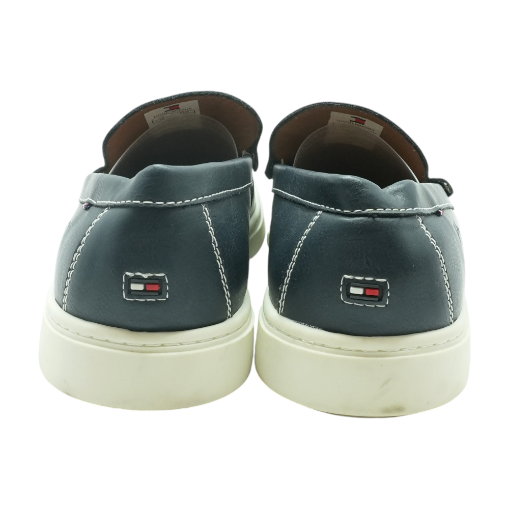 Navy Slip-On Dress Shoes