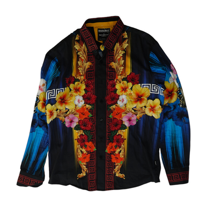 Multi Floral Long Sleeve Button Down