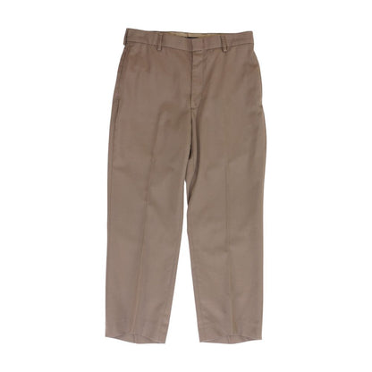 Brown Solid Dress Pants