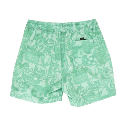 Green Print Swim Bottom