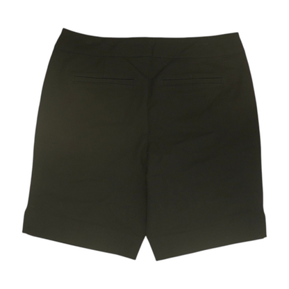 Black Solid Chino Shorts