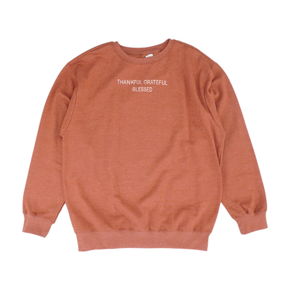 Rust Plus Size Graphic Sweatshirt Pullover