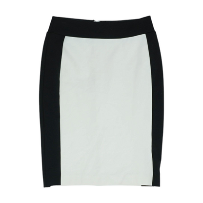 White Color Block Mini Skirt