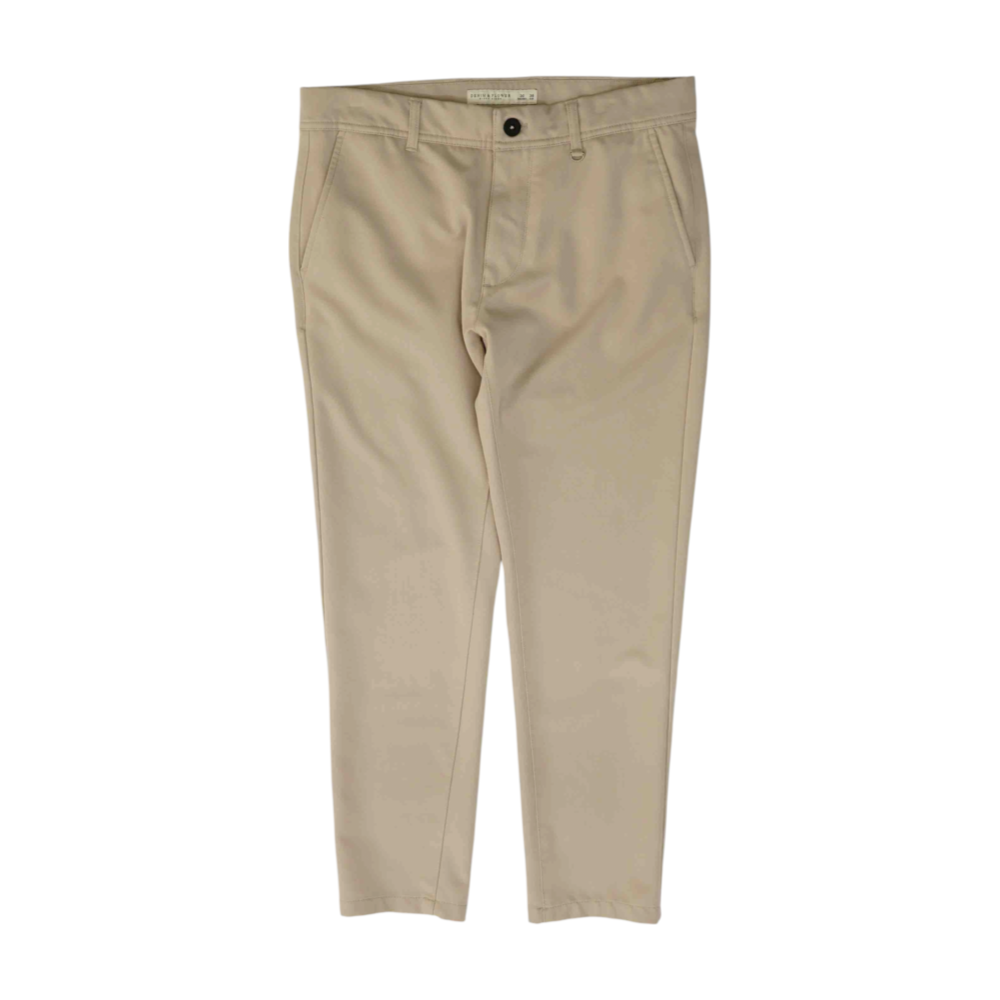 Beige Regular Pants