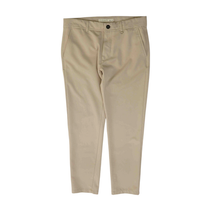 Beige Regular Pants