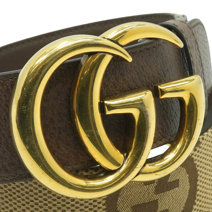 Jumbo GG Canvas Belt in Beige/Ebony