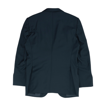 Black Solid Suit Jacket