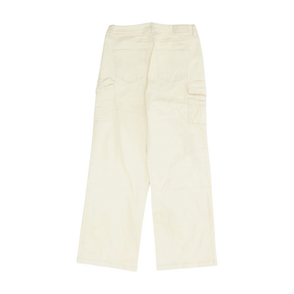 Beige Wide Leg Jeans