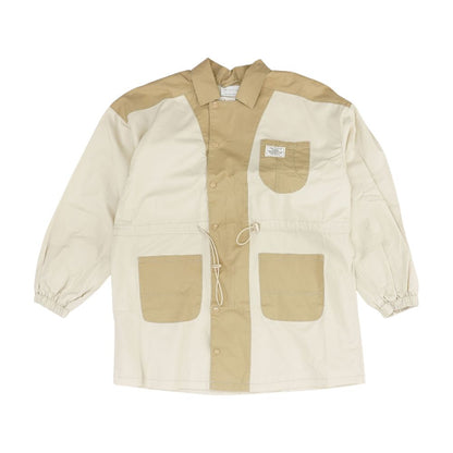 Tan Color Block Coat