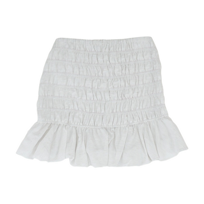 White Striped Mini Skirt