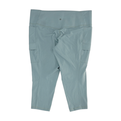 Blue Plus Size Active Leggings