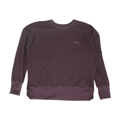 Burgundy Solid Sweatshirt Pullover