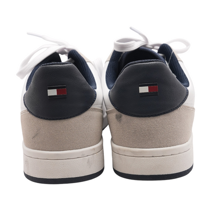 White Lace-Up Casual Shoes