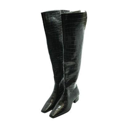 Black Knee High Boots