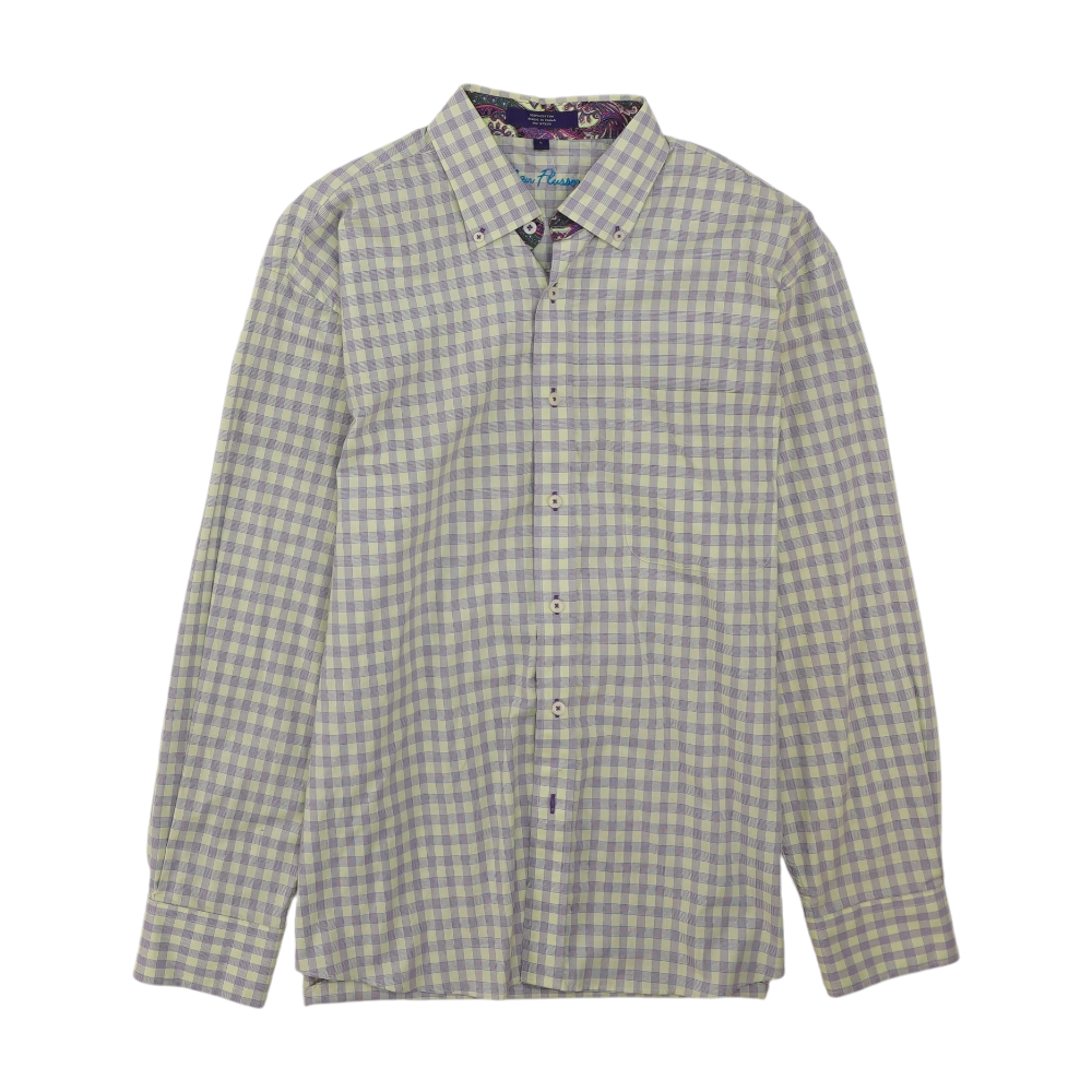 Multi Plaid Long Sleeve Button Down
