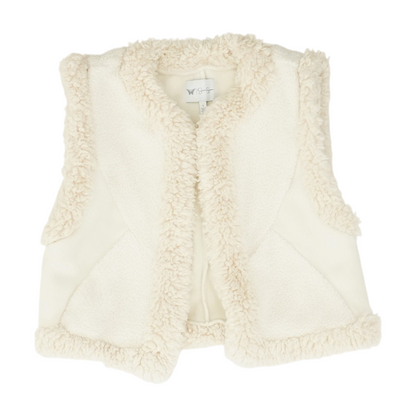 Beige Solid Casual Vest