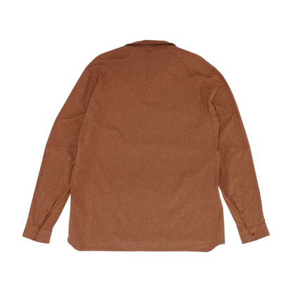 Rust Solid Long Sleeve Button Down
