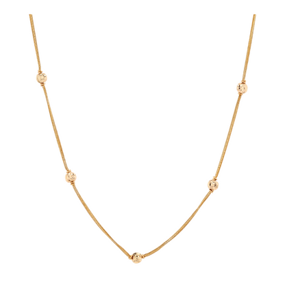 21K Yellow Gold Chain Necklace