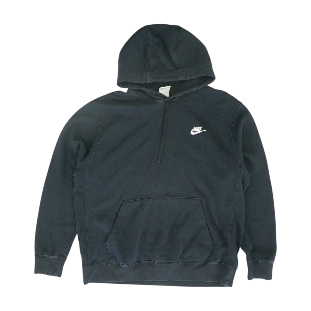 Black Solid Hoodie Pullover