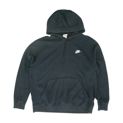 Black Solid Hoodie Pullover