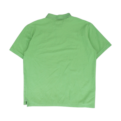 Green Solid Short Sleeve Polo